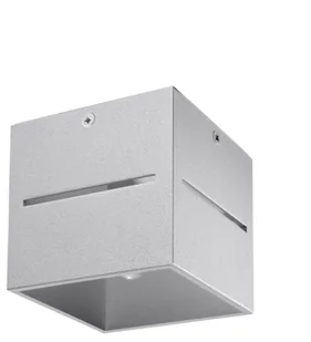 Sollux Lighting Oprawa sufitowa LOBO szary SL.0208 - Oprawy, klosze i abażury - miniaturka - grafika 2