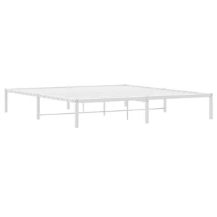 Metalowa rama łóżka, biała, 180x200 cm Lumarko! - Łóżka - miniaturka - grafika 8
