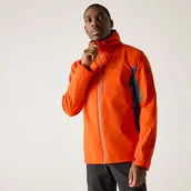 Kurtki i kamizelki sportowe męskie - Regatta Kurtka męska przeciwdeszczowa Birchdale II Czerwony, Rozmiar: M - miniaturka - grafika 1