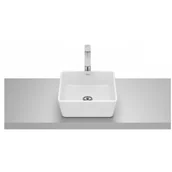 Umywalki - ROCA A327B12620 OPTICA Umywalka nablatowa SQUARE CQ 35x35 cm BIAłY MAT - miniaturka - grafika 1