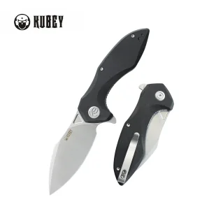 Nóż składany Kubey Nobel Black G10, Beadblasted 14C26N (KU236K) - Noże - miniaturka - grafika 1
