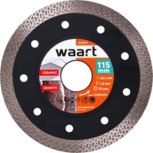 Waart Tarcza diamentowa warkocz 115 x 1,4 x 22,2 mm - Tarcze do pił - miniaturka - grafika 1