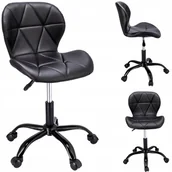 Fotele i krzesła biurowe - KRZESŁO biurowe na kółkach obrotowe do biurka - miniaturka - grafika 1
