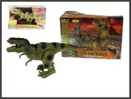 Figurki dla dzieci - Hipo Dinozaur chodzący 30cm światło, dźwięk 2 kolory WS5316 cena za 1 szt - miniaturka - grafika 1