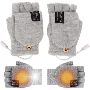 UNIWERSALNE PODGRZEWANE RĘKAWICZKI NA USB CIEPŁE RĘKAWICE NA ZIME HIT ZIMY - Moda i Uroda OUTLET - miniaturka - grafika 1