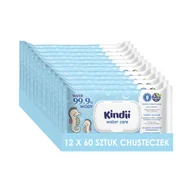 Chusteczki nawilżane - Kindii Water Care Chusteczki 60 szt. - Naturalna pielęgnacja - miniaturka - grafika 1