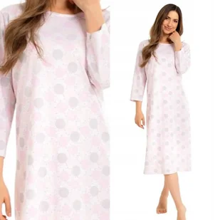 Nocna bawełniana koszula damska Regina 161 różowy M / 38 Różowy - Koszule damskie Nocna bawełniana koszula damska Regina 161 różowy M / 38 Różowy - Koszule damskie - miniaturka - grafika 1