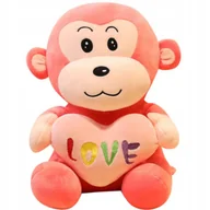 Maskotki i pluszaki - PLUSZOWA MASKOTKA MAŁPKA MAŁPA PODUSZKA LOVE SERCE - miniaturka - grafika 1