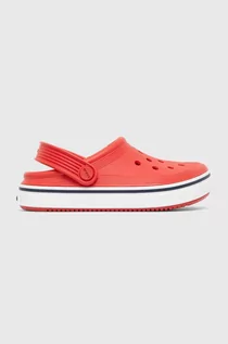 Buty dla dziewczynek - Crocs klapki dziecięce CROCBAND CLEAN CLOG kolor czerwony - grafika 1