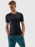 Koszulki sportowe męskie - 4F Koszulka funkcyjna w kolorze czarnym - miniaturka - grafika 1