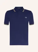 Moda i Uroda OUTLET - Fred Perry Koszulka Polo Z Pikowanym Wzorem blau - miniaturka - grafika 1