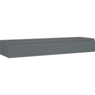 Szafki łazienkowe - Mexen Rivel szafka łazienkowa podumywalkowa 160 cm, 1 szuflada, ryflowana , grafit mat - 91A20-16023-1-BF66 - miniaturka - grafika 1