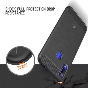 Crong Soft Armour Cover - Etui Xiaomi Redmi Note 7 (czarny) - Etui i futerały do telefonów - miniaturka - grafika 3