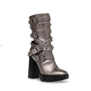 stivali donna steve madden - razor sharp - argento - Kozaki damskie - miniaturka - grafika 1