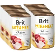 Mokra karma dla psów - BRIT PATE & MEAT CHICKEN 18x400g - miniaturka - grafika 1