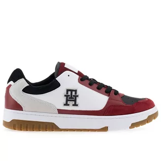 Buty sportowe męskie - Buty Tommy Hilfiger Basket Street Mix FM0FM04695-BDS - multikolor - grafika 1