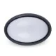 Lampy ogrodowe - NoName lampa ścienna VT-8014 led owalna 8W 3000K 560lm IP54 czarna twm_979853 - miniaturka - grafika 1