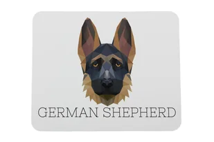 Owczarek niemiecki podkładka geometryczny Art-Dog - Podkładki pod mysz - miniaturka - grafika 1