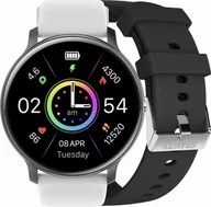 Smartwatch - Gravity GT1-4 PRO BK/BK/WH Biały - miniaturka - grafika 1