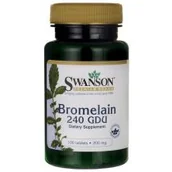 Układ pokarmowy - Swanson, Usa Bromelaina 240gdu Suplement diety 100 tab. - miniaturka - grafika 1