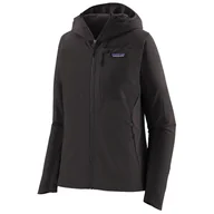 Kurtki i kamizelki sportowe damskie - Damska kurtka softshellowa Patagonia R1 CrossStrata Hoody Rozmiar: M / Kolor: czarny - miniaturka - grafika 1