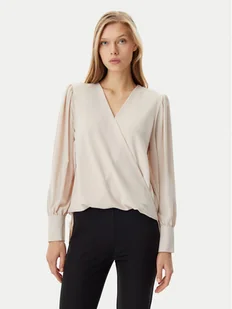 Rinascimento Bluzka CFC0122866003 Beżowy Regular Fit - Bluzki damskie - miniaturka - grafika 1