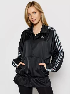 Kurtki damskie - Adidas Kurtka anorak Half-Zip GN3105 Czarny Regular Fit - grafika 1