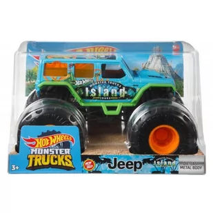 Mattel model Monster Trucks duży Truck Jeep Island Tours - Samochody i pojazdy dla dzieci - miniaturka - grafika 2