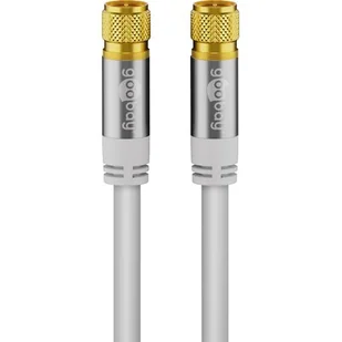 Goobay 70598 kabel koncentryczny 1 m F Biały - Kable - miniaturka - grafika 1