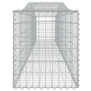 VIDAXL Kosze gabionowe, 2 szt, 400x50x60/80 cm, galwanizowane żelazo - Ogrodzenia - miniaturka - grafika 6