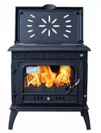 Piece wolnostojące - Piec piecyk koza żeliwny z płytą grzewczą (kolor: czarny) spełnia anty-smogowy EkoProjekt 04480186 - miniaturka - grafika 1