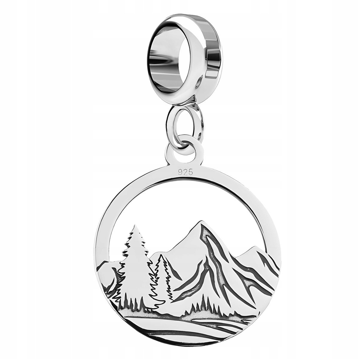 Charms Srebrny z Górami Tatrami Tatry Polskie Góry Polska Natura SREBRO 925