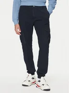 Spodnie męskie - Tommy Jeans Joggery Ryan DM0DM20284 Granatowy Regular Fit - miniaturka - grafika 1