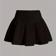 Spódnice - TEMU Elegancka Plisowana Spódniczka Damska - Elastyczna Mieszanka Poliestru i Spandeksu, Możliwość Prania w Pralce, Uniwersalny na Każdą Porę Roku do - miniaturka - grafika 1