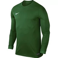 Koszulki męskie - Nike koszulka męska z długim rękawem Park VI Pine Green/White M - miniaturka - grafika 1