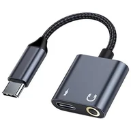 Pozostałe akcesoria do telefonów - Adapter BELINE USB-C - USB-C/Jack 3.5 mm BLNAA01 Czarny - miniaturka - grafika 1