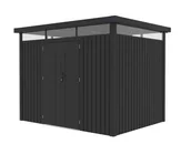 Altany ogrodowe - LANITPLAST domek ogrodowy narzędziowy MARBURG 108 ANTRACYT - miniaturka - grafika 1