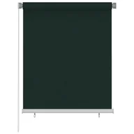 Rolety - vidaXL Roleta zewnętrzna, 120x140 cm, ciemnozielona, HDPE - miniaturka - grafika 1