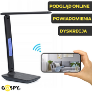 Minikamery i aparaty szpiegowskie - Kamera Lampka L60 Wi-Fi 32GB (Podgląd Zdalny) - miniaturka - grafika 1