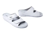 Klapki i japonki damskie - TAMARIS 1-27510-41 117 M2751041 white leather, klapki damskie - Tamaris - miniaturka - grafika 1