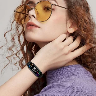 Opaska Alogy Soft Band pasek silikonowy do Xiaomi Mi Band 5 / 6 / 6 NFC / 7 Czarny - Akcesoria do smartwatchy - miniaturka - grafika 6