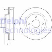 Tarcze hamulcowe - Tarcza hamulcowa DELPHI BG4954C - miniaturka - grafika 1