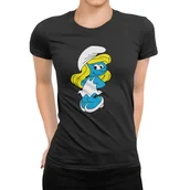 Koszulki i topy damskie - KOSZULKA T-SHIRT DAMSKA Z NADRUKIEM SMERF SMERFETKA PREZENT DUŻY WYBÓR -XS - miniaturka - grafika 1