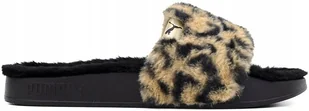 KLAPKI DAMSKIE PUMA CAT CZARNE Z FUTERKIEM R. 37 - Klapki i japonki damskie - miniaturka - grafika 1