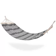 Hamaki - Ambiance Hamak Jednoosobowy Biało-Czarny 200X80 Cm - miniaturka - grafika 1