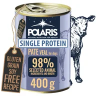 Mokra karma dla psów - Monobiałkowa mokra karma z cielęciną dla psów dorosłych Polaris 400 g - miniaturka - grafika 1