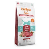 Sucha karma dla psów - Calibra Life Junior Small & Medium Breed, ze świeżą wołowiną - 12 kg - miniaturka - grafika 1