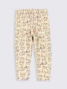 Spodnie i spodenki dla dziewczynek - Coccodrillo Spodnie dresowe ZC2122701TRN Beżowy Regular Fit - miniaturka - grafika 1
