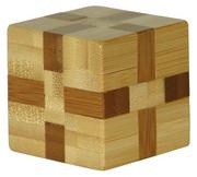 Łamigłówki - Eureka 3D Bamboo, łamigłówka Cube, poziom 3/4 - miniaturka - grafika 1