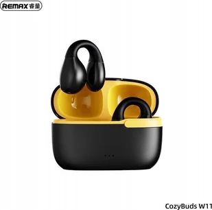 REMAX TWS W11 BLACK/YELLOW - Słuchawki - miniaturka - grafika 2